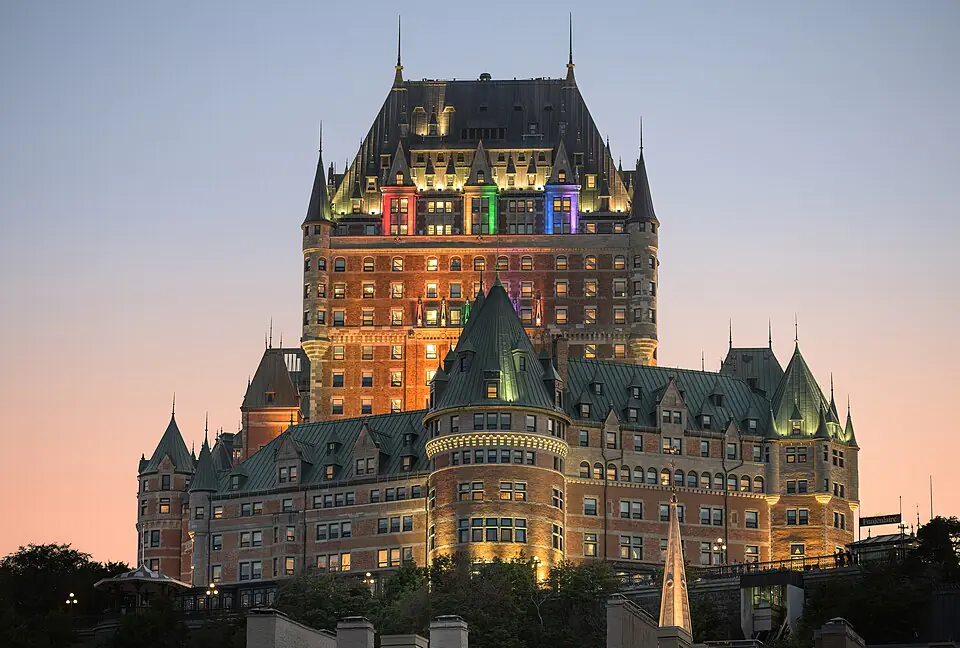 The Château Frontenac at dusk, Quebec City